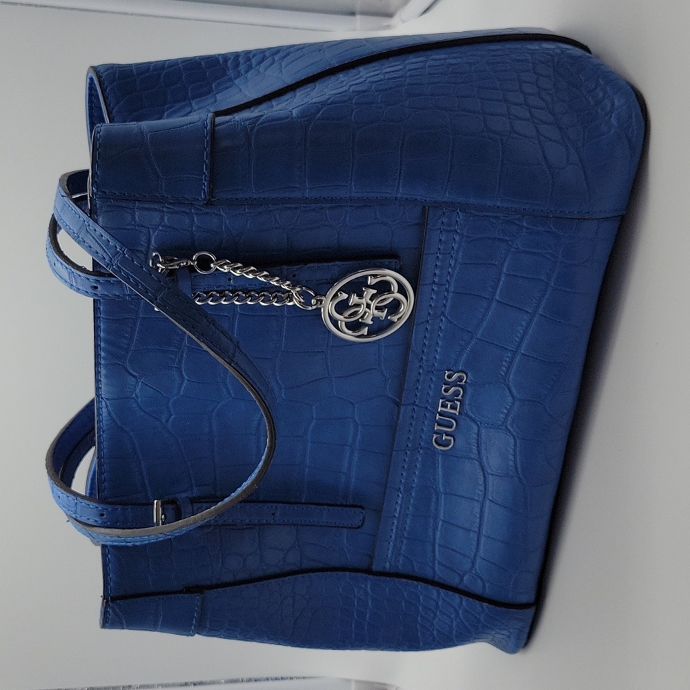 Bright blue Guess Purse,